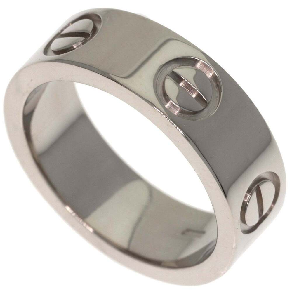 CARTIER Authentic 18k Silver Love Ring #47